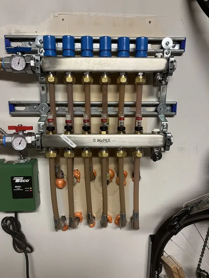 Plumber performing Leak Detection at a residential property in Aquia Harbour